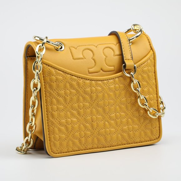 COPY - Tory Burch Bryant Quilted Mini Xbody in Orange - Picture 3 of 4